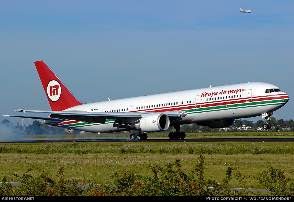 Aircraft Photo of 5Y-KQY | Boeing 767-36N/ER | Kenya Airways | AirHistory.net #629724