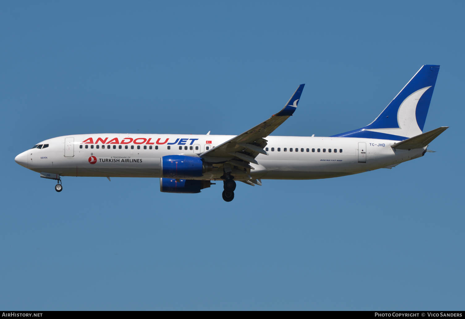 Aircraft Photo of TC-JHD | Boeing 737-8F2 | AnadoluJet | AirHistory.net #629739