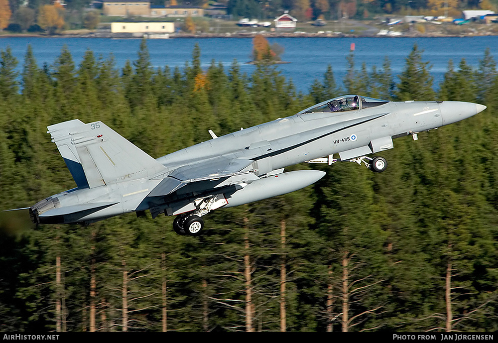 Aircraft Photo of HN-435 | McDonnell Douglas F/A-18C Hornet | Finland - Air Force | AirHistory.net #629804