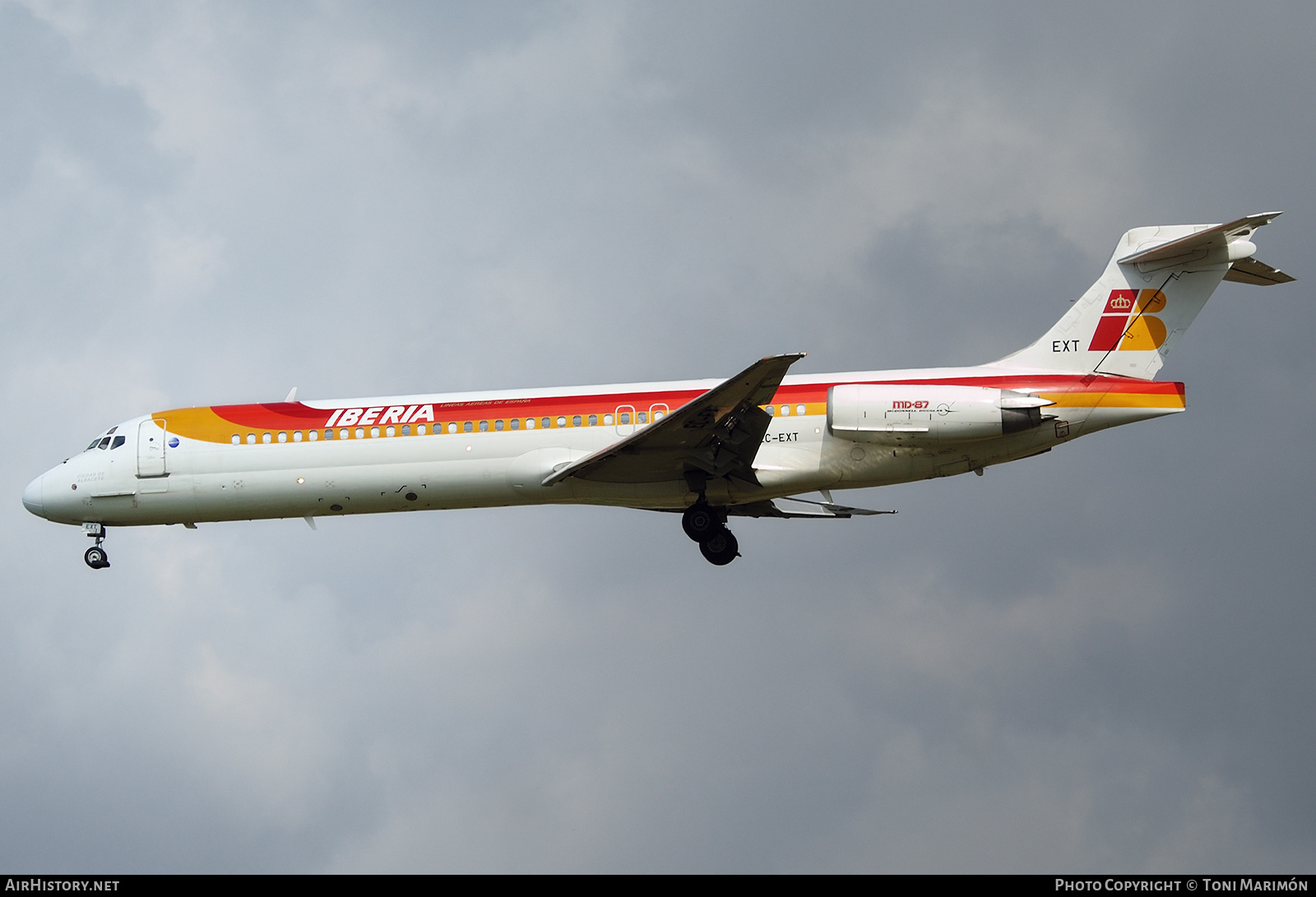 Aircraft Photo of EC-EXT | McDonnell Douglas MD-87 (DC-9-87) | Iberia | AirHistory.net #629811