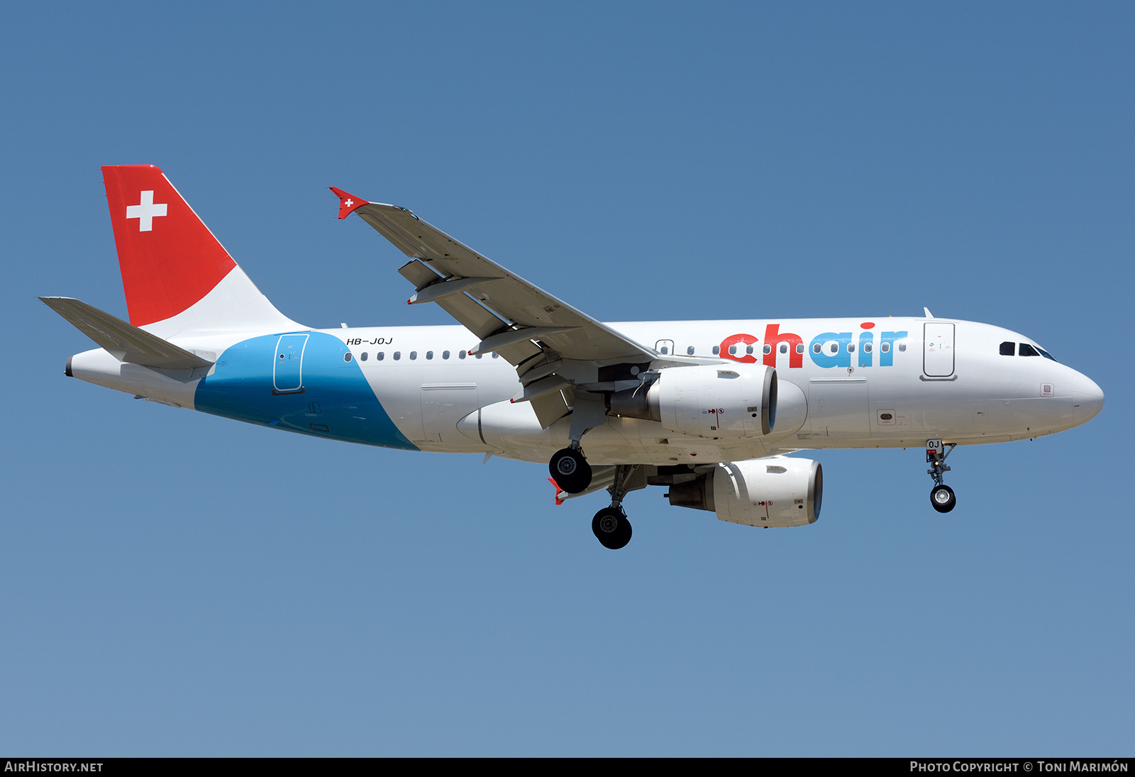 Aircraft Photo of HB-JOJ | Airbus A319-112 | Chair Airlines | AirHistory.net #629840