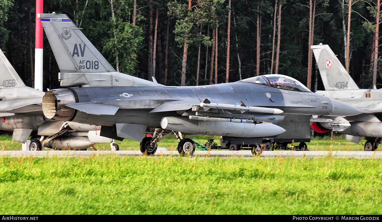 Aircraft Photo of 89-2018 / AF89-018 | Lockheed Martin F-16CM Fighting Falcon | USA - Air Force | AirHistory.net #629848