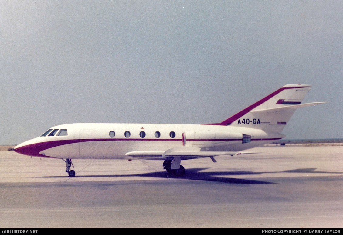 Aircraft Photo of A4O-GA | Dassault Falcon 20E | Oman Government | AirHistory.net #629854