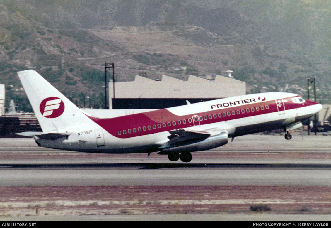 Aircraft Photo of N7391F | Boeing 737-291/Adv | Frontier Airlines | AirHistory.net #629912