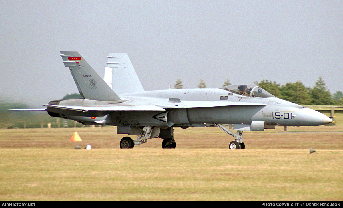 Aircraft Photo of C.15-14 | McDonnell Douglas EF-18M Hornet | Spain - Air Force | AirHistory.net #629955