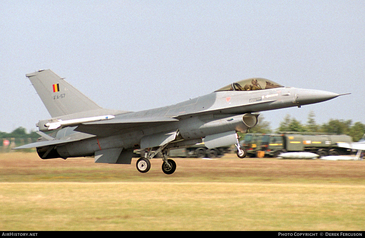 Aircraft Photo of FA-57 | General Dynamics F-16A Fighting Falcon | Belgium - Air Force | AirHistory.net #629967