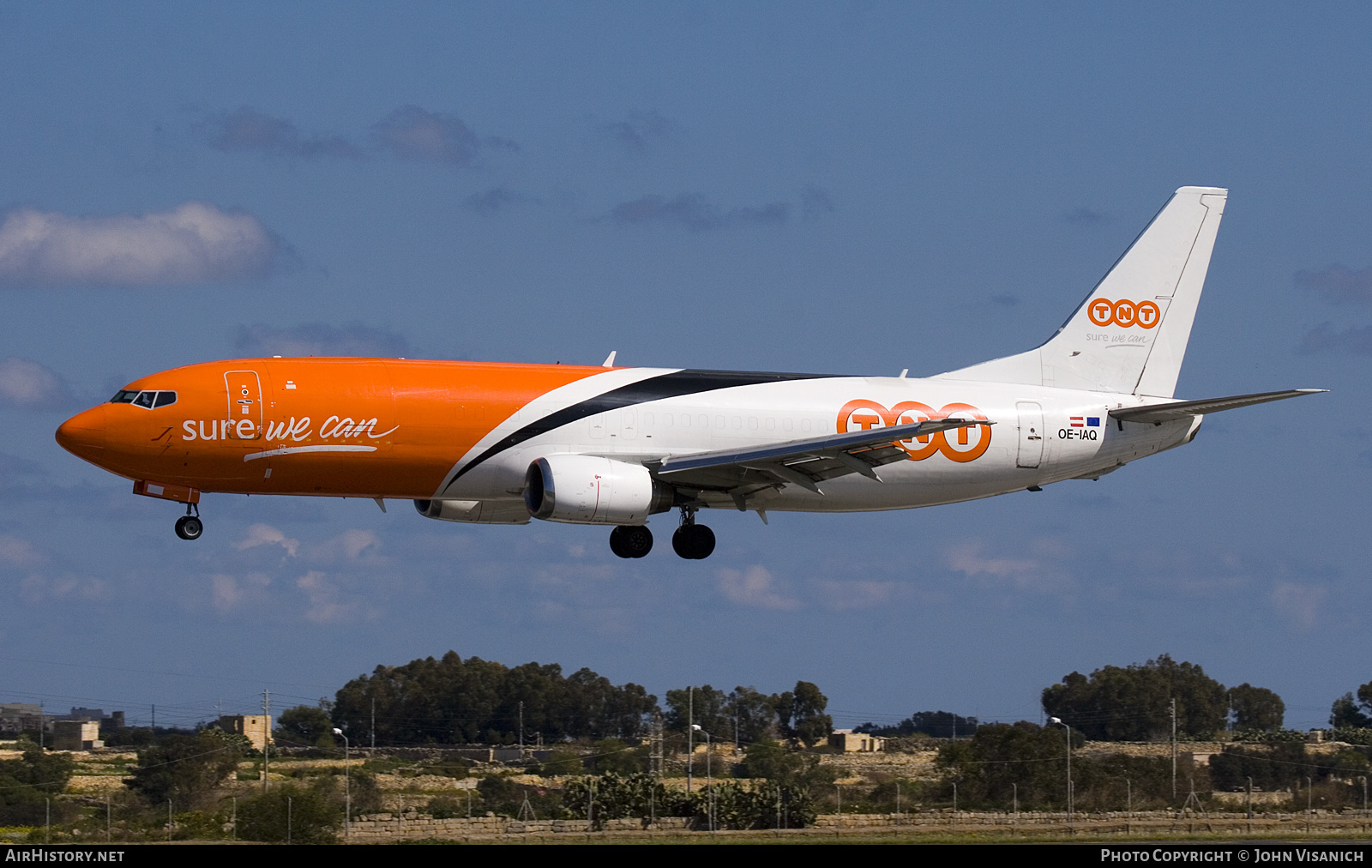 Aircraft Photo of OE-IAQ | Boeing 737-4M0(BDSF) | TNT Airways | AirHistory.net #629970