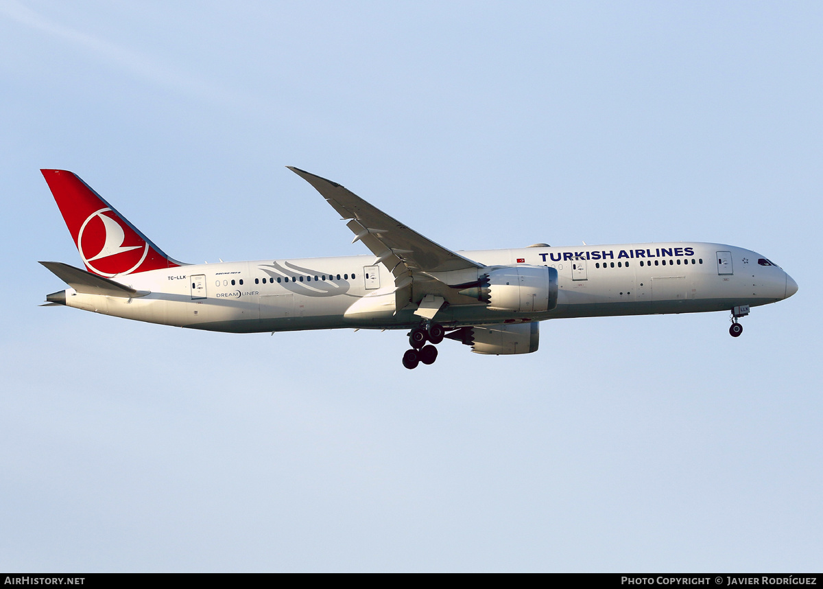 Aircraft Photo of TC-LLK | Boeing 787-9 Dreamliner | Turkish Airlines | AirHistory.net #629999