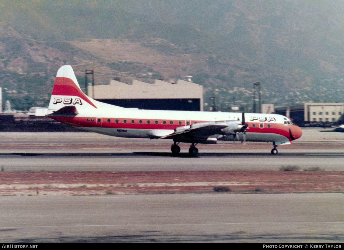 Aircraft Photo of N6118A | Lockheed L-188A Electra | PSA - Pacific Southwest Airlines | AirHistory.net #630011