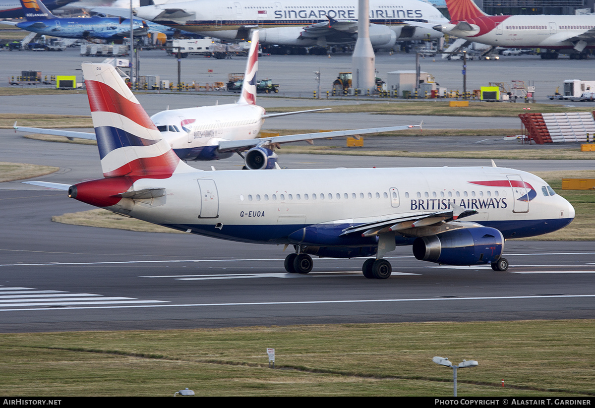 Aircraft Photo of G-EUOA | Airbus A319-131 | British Airways | AirHistory.net #630055