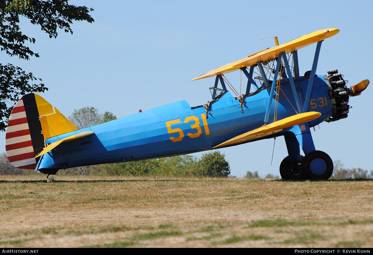 Aircraft Photo of N510N | Boeing PT-17 Kaydet (A75N1) | USA - Air Force | AirHistory.net #630057