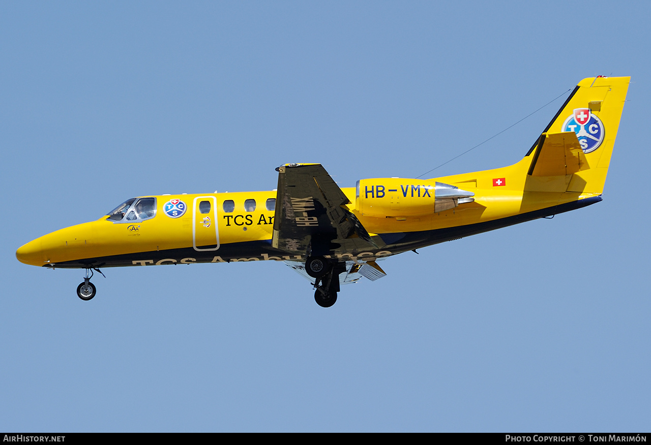 Aircraft Photo of HB-VMX | Cessna 550 Citation Bravo | TCS - Touring Club Schweiz | AirHistory.net #630069