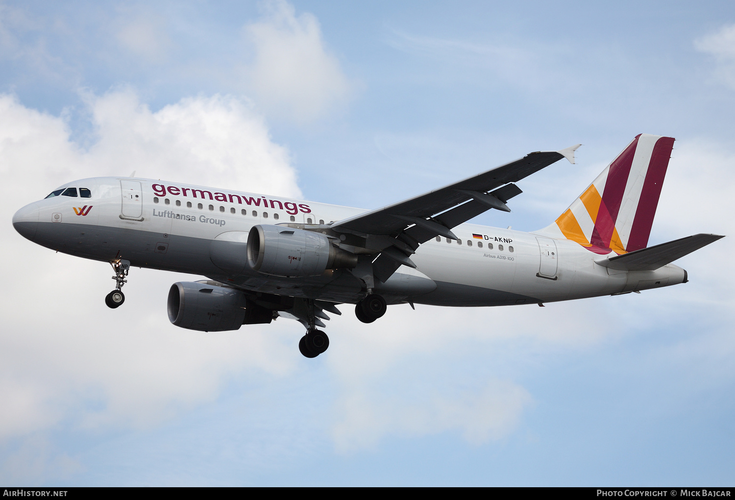 Aircraft Photo of D-AKNP | Airbus A319-112 | Germanwings | AirHistory.net #630097