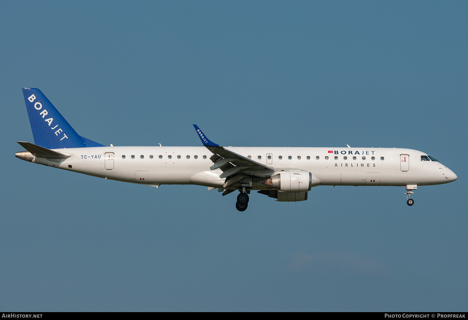 Aircraft Photo of TC-YAU | Embraer 190AR (ERJ-190-100IGW) | Borajet Airlines | AirHistory.net #630191