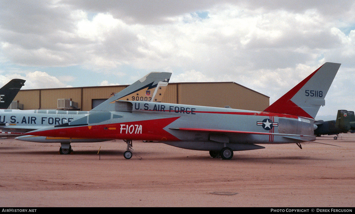 Aircraft Photo of 55-5118 / 55118 | North American F-107A | USA - Air Force | AirHistory.net #630199