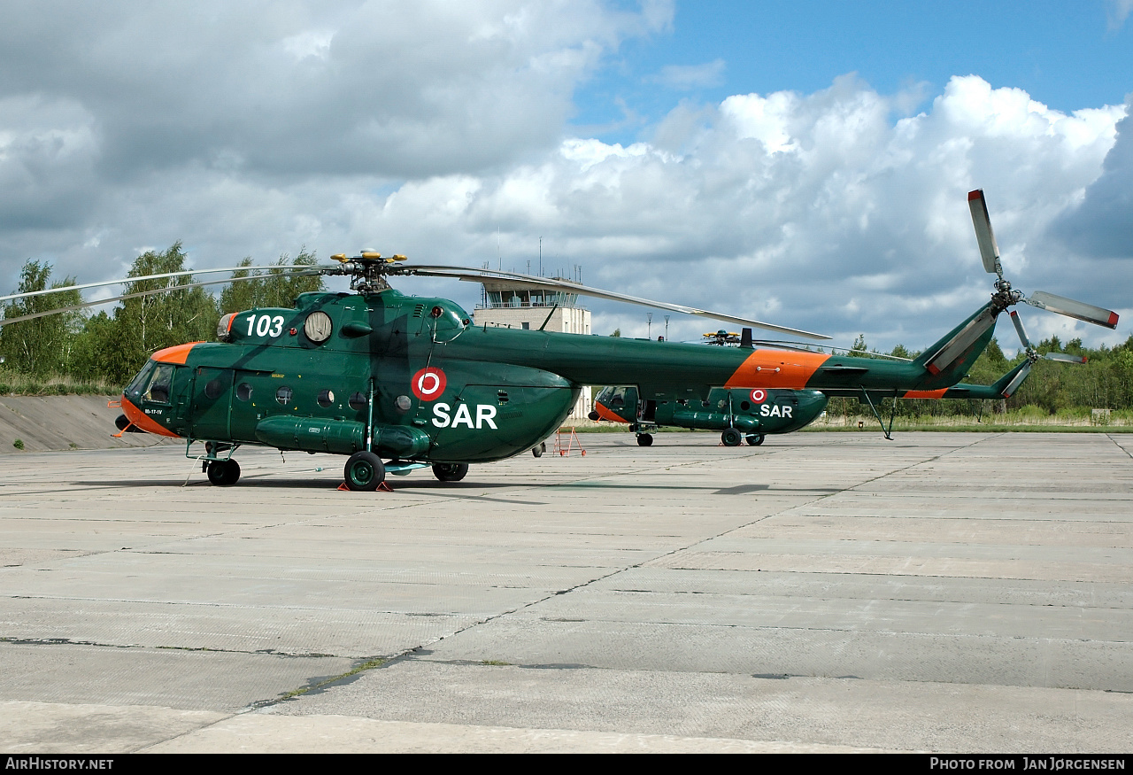 Aircraft Photo of 103 | Mil Mi-17-1V | Latvia - Air Force | AirHistory.net #630294