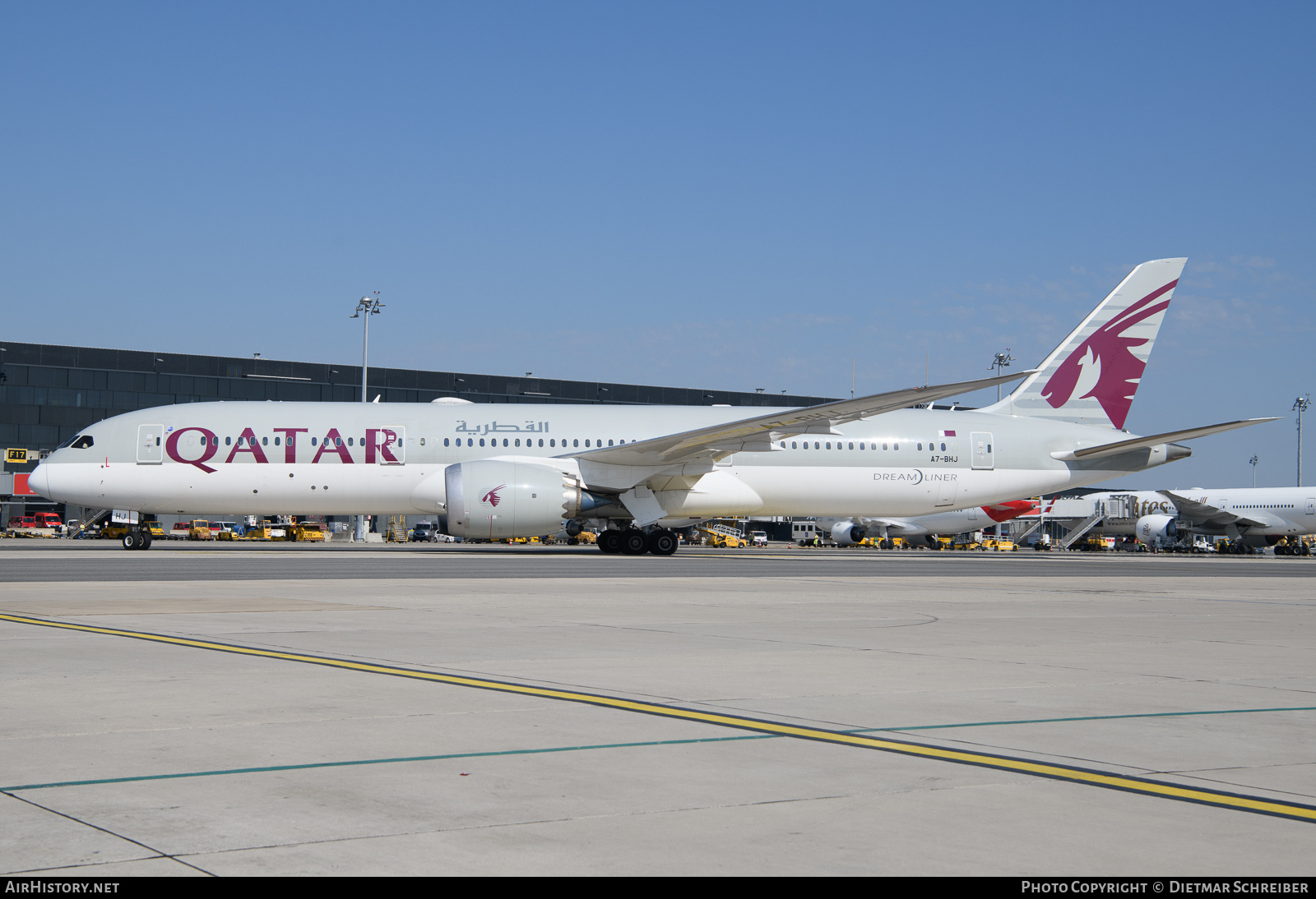 Aircraft Photo of A7-BHJ | Boeing 787-9 Dreamliner | Qatar Airways | AirHistory.net #630321