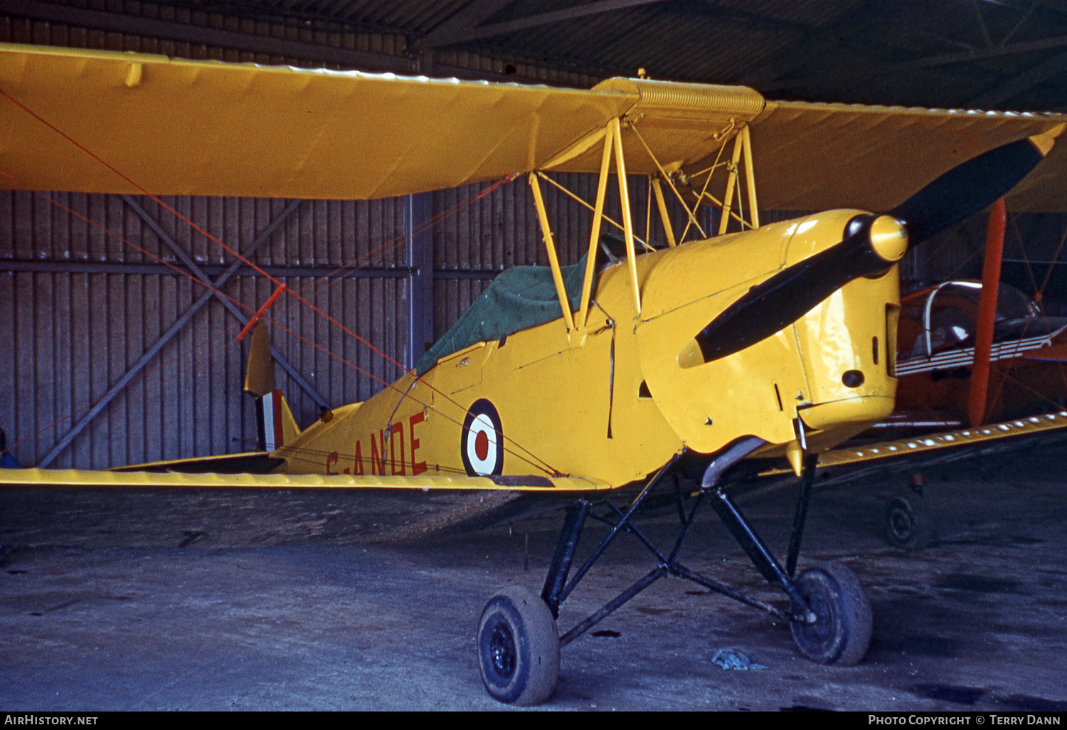 Aircraft Photo of G-ANDE | De Havilland D.H. 82A Tiger Moth II | UK - Air Force | AirHistory.net #630390