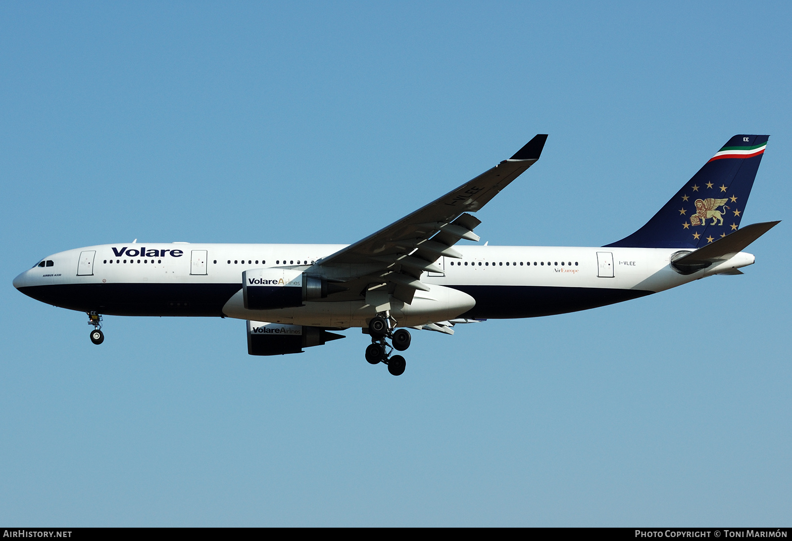 Aircraft Photo of I-VLEE | Airbus A330-203 | Volare Airlines | AirHistory.net #630421