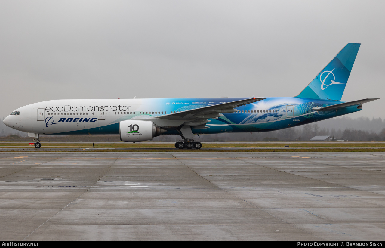 Aircraft Photo of N861BC | Boeing 777-212/ER | Boeing | AirHistory.net #630521