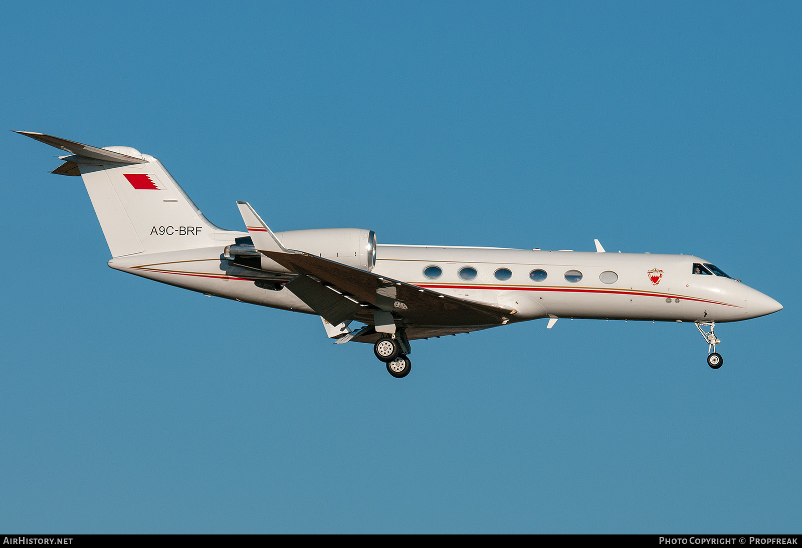 Aircraft Photo of A9C-BRF | Gulfstream Aerospace G-IV Gulfstream IV-SP | Bahrain Amiri Flight | AirHistory.net #630539