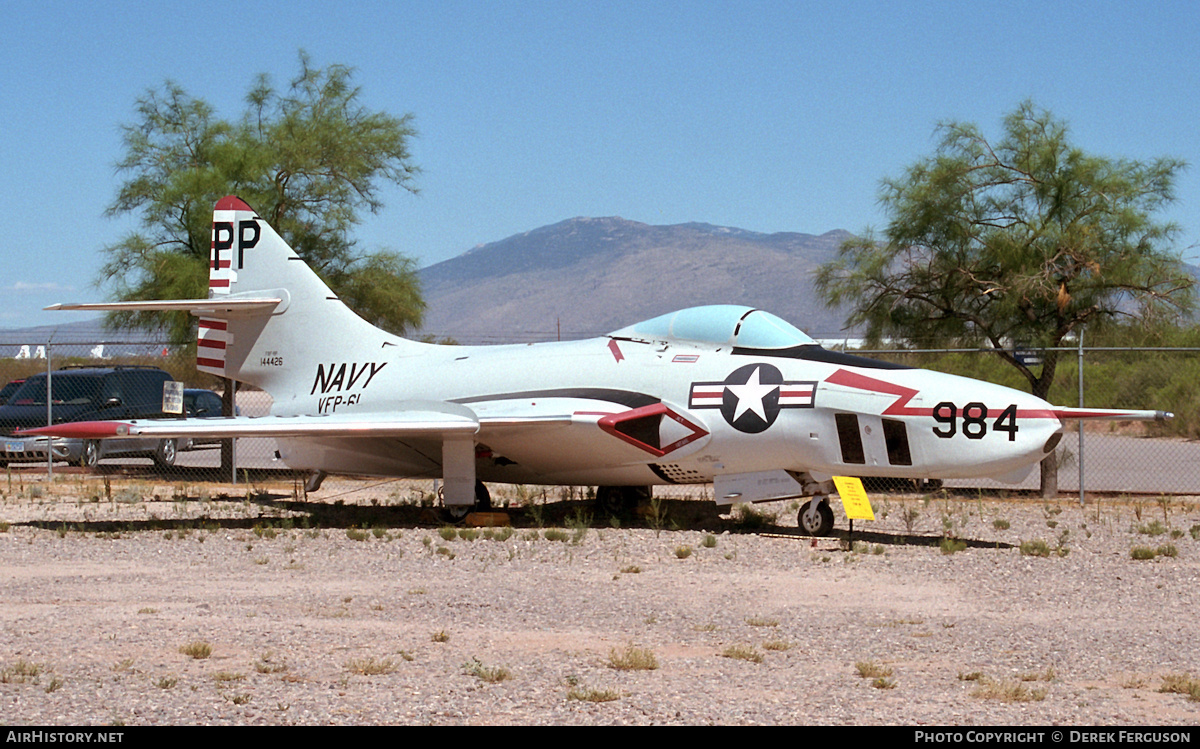 Aircraft Photo of 144426 | Grumman F9F-8P Cougar | USA - Navy | AirHistory.net #630564