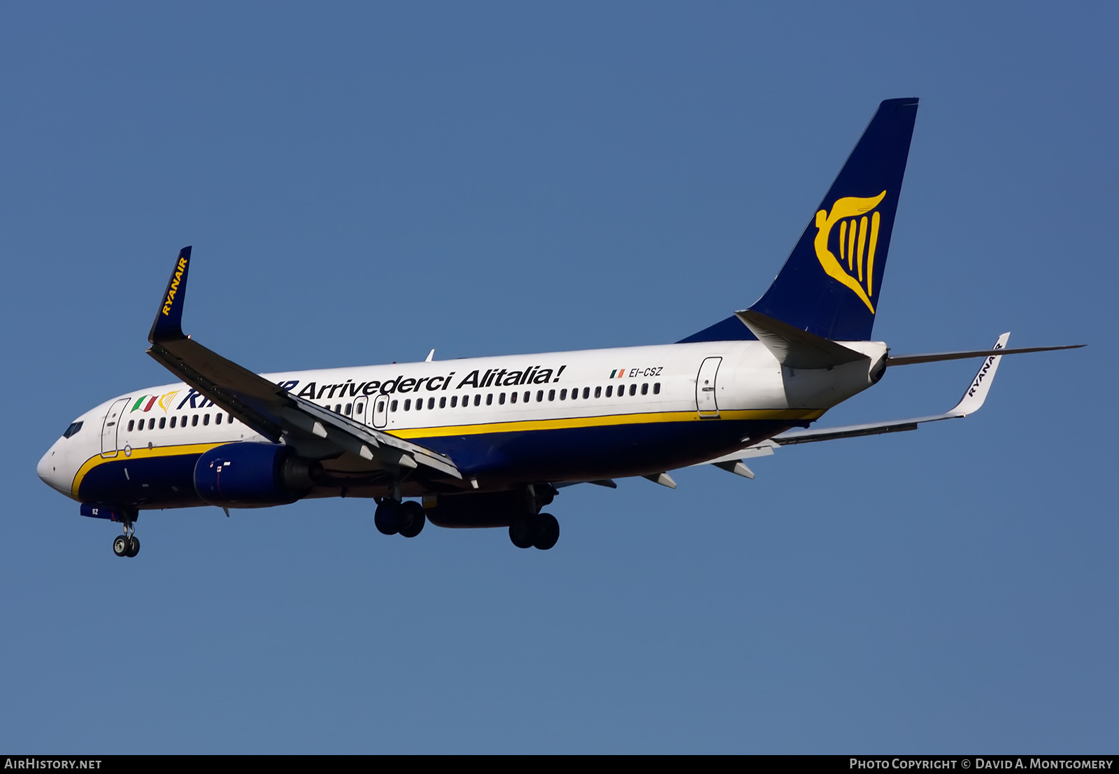 Aircraft Photo of EI-CSZ | Boeing 737-8AS | Ryanair | AirHistory.net #630568
