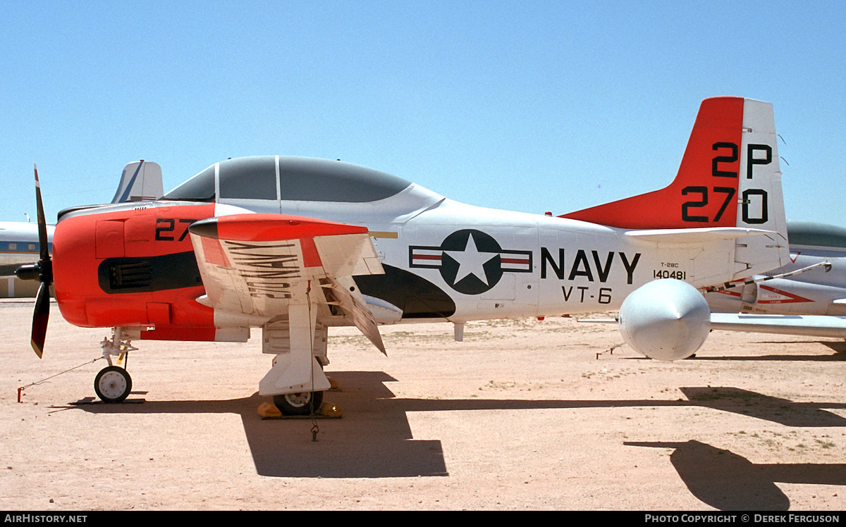 Aircraft Photo of 140481 | North American T-28C Trojan | USA - Navy | AirHistory.net #630583