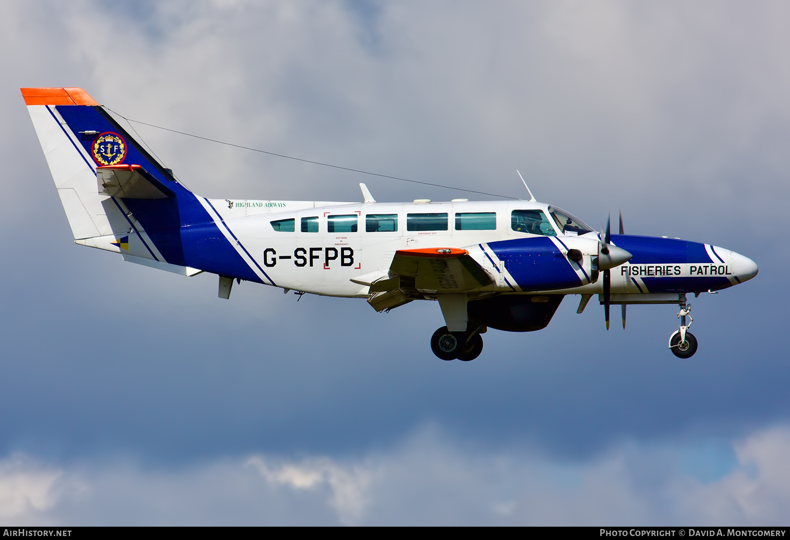 Aircraft Photo of G-SFPB | Reims F406 Vigilant | Scottish Fisheries Protection Agency | AirHistory.net #630617