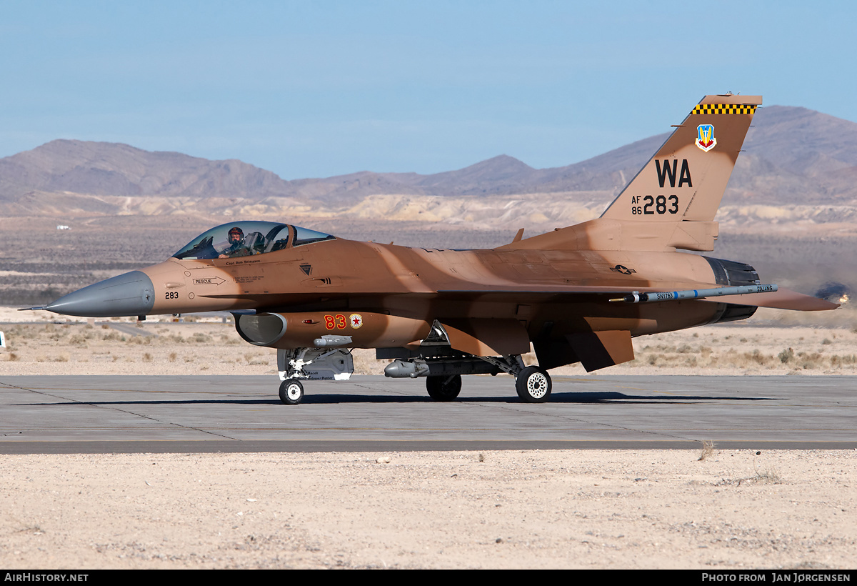 Aircraft Photo of 86-0283 | Lockheed Martin F-16C Fighting Falcon | USA - Air Force | AirHistory.net #630660