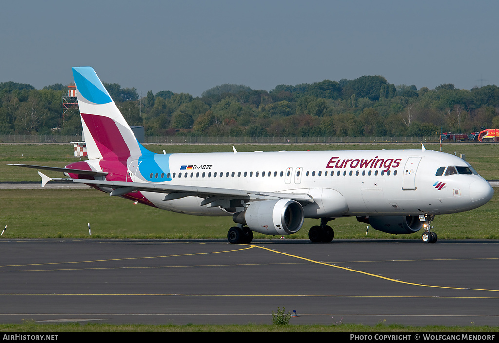 Aircraft Photo of D-ABZE | Airbus A320-216 | Eurowings | AirHistory.net #630729