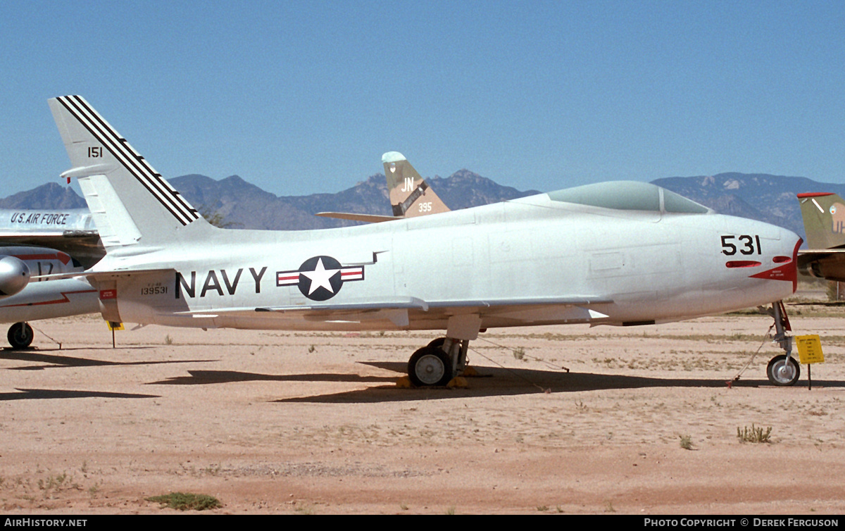 Aircraft Photo of 139531 | North American FJ-4B Fury | USA - Navy | AirHistory.net #630753