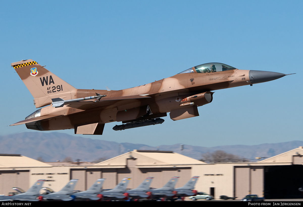 Aircraft Photo of 86-0291 / AF86-291 | General Dynamics F-16C Fighting Falcon | USA - Air Force | AirHistory.net #630772