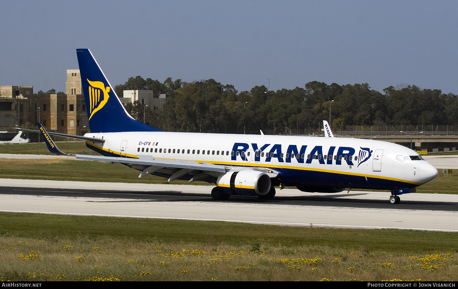 Aircraft Photo of EI-EFB | Boeing 737-8AS | Ryanair | AirHistory.net #630884