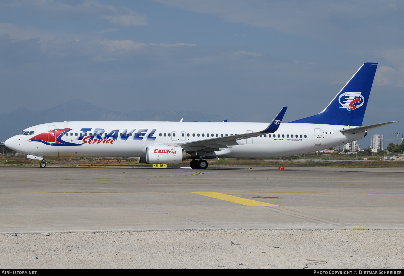 Aircraft Photo of OK-TSI | Boeing 737-9GJ/ER | Travel Service | AirHistory.net #630894