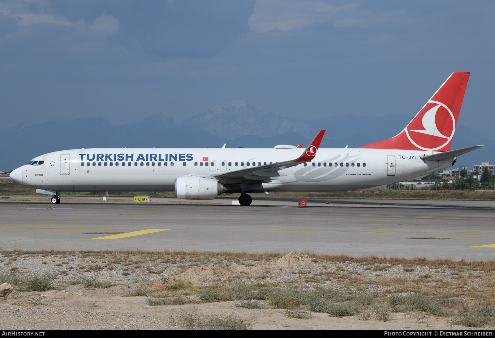 Aircraft Photo of TC-JYL | Boeing 737-9F2/ER | Turkish Airlines | AirHistory.net #630898
