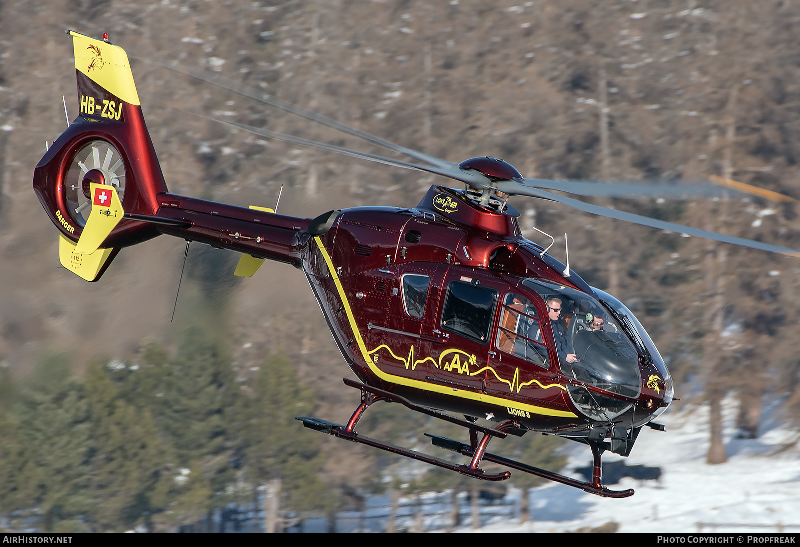 Aircraft Photo of HB-ZSJ | Eurocopter EC-135P-1 | Lions Air | AirHistory.net #630958