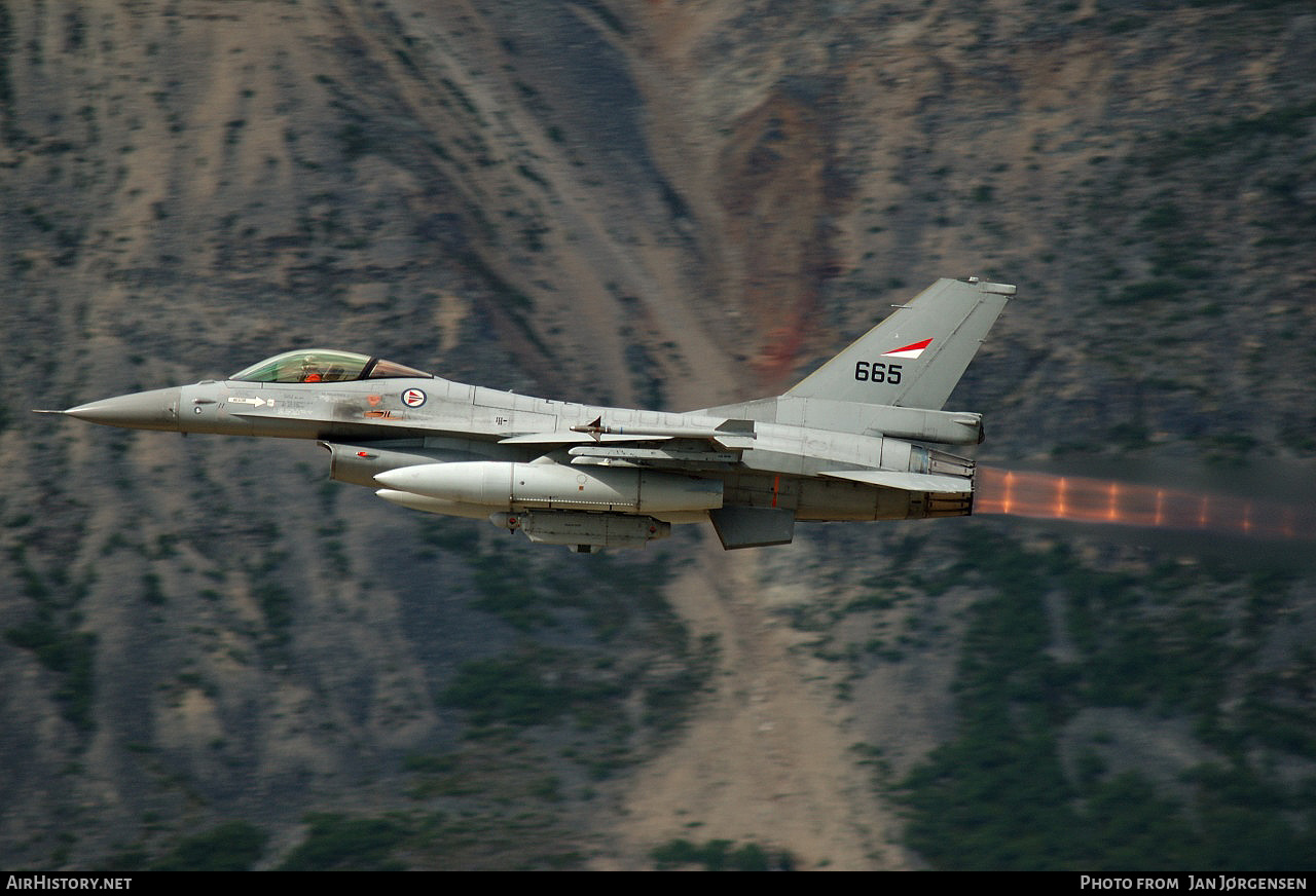 Aircraft Photo of 665 | General Dynamics F-16AM Fighting Falcon | Norway - Air Force | AirHistory.net #630975