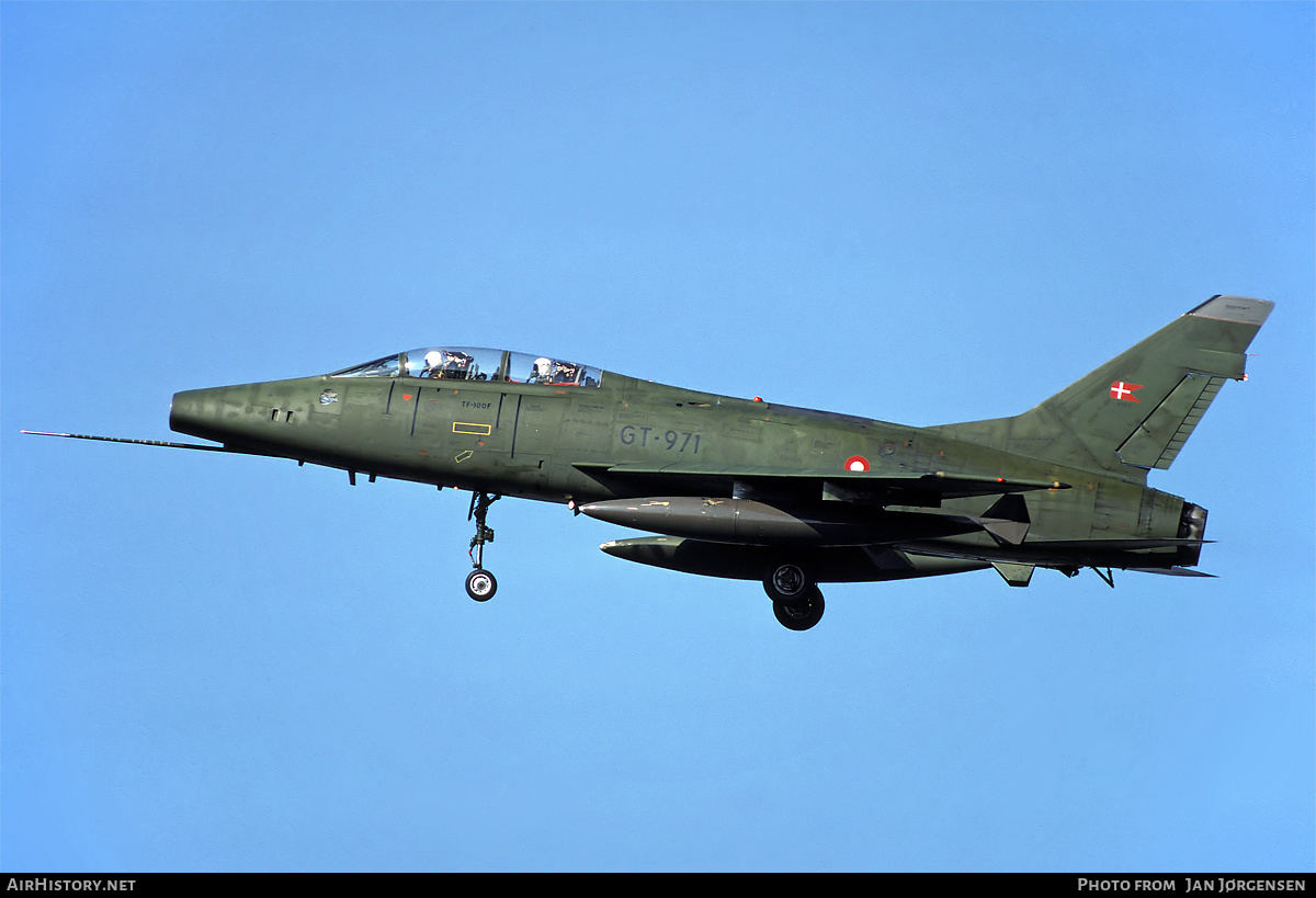 Aircraft Photo of GT-971 | North American TF-100F Super Sabre | Denmark - Air Force | AirHistory.net #630993