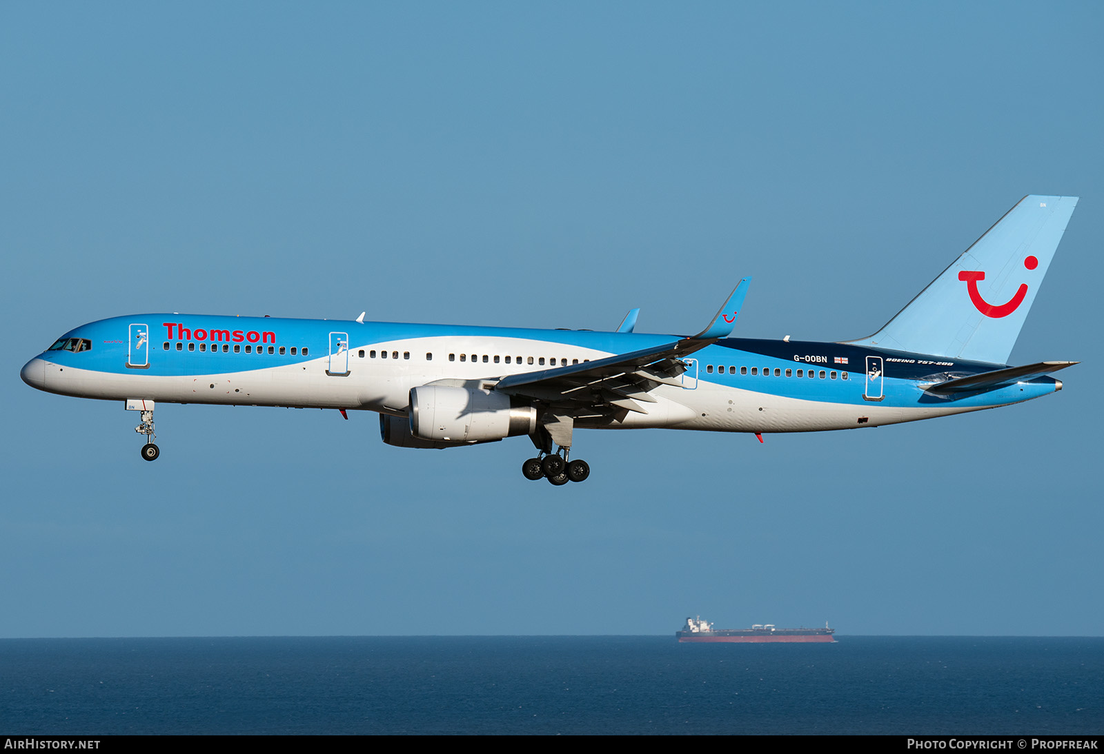 Aircraft Photo of G-OOBN | Boeing 757-2G5 | Thomson Airways | AirHistory.net #631017