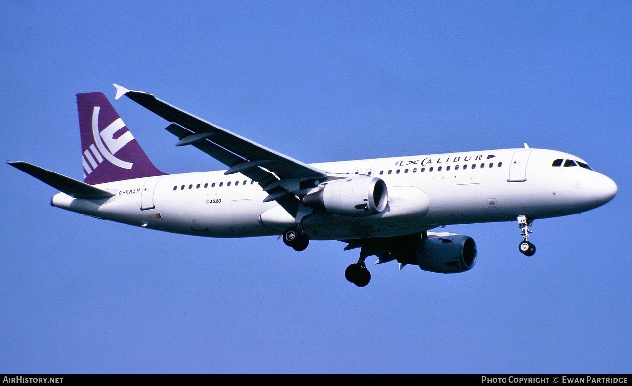 Aircraft Photo of G-KMAM | Airbus A320-211 | Excalibur | AirHistory.net #631024