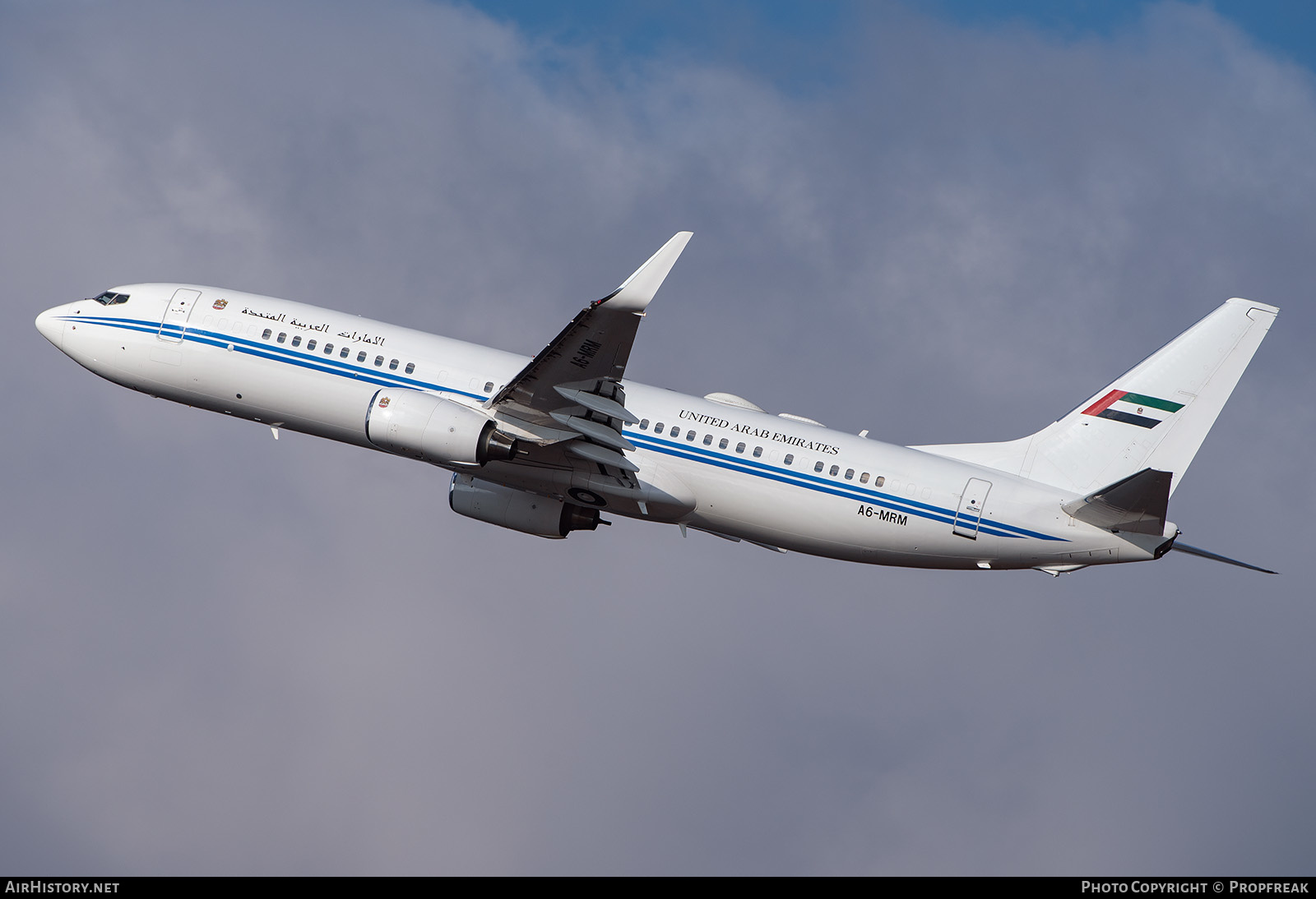 Aircraft Photo of A6-MRM | Boeing 737-8EC BBJ2 | United Arab Emirates Government | AirHistory.net #631037