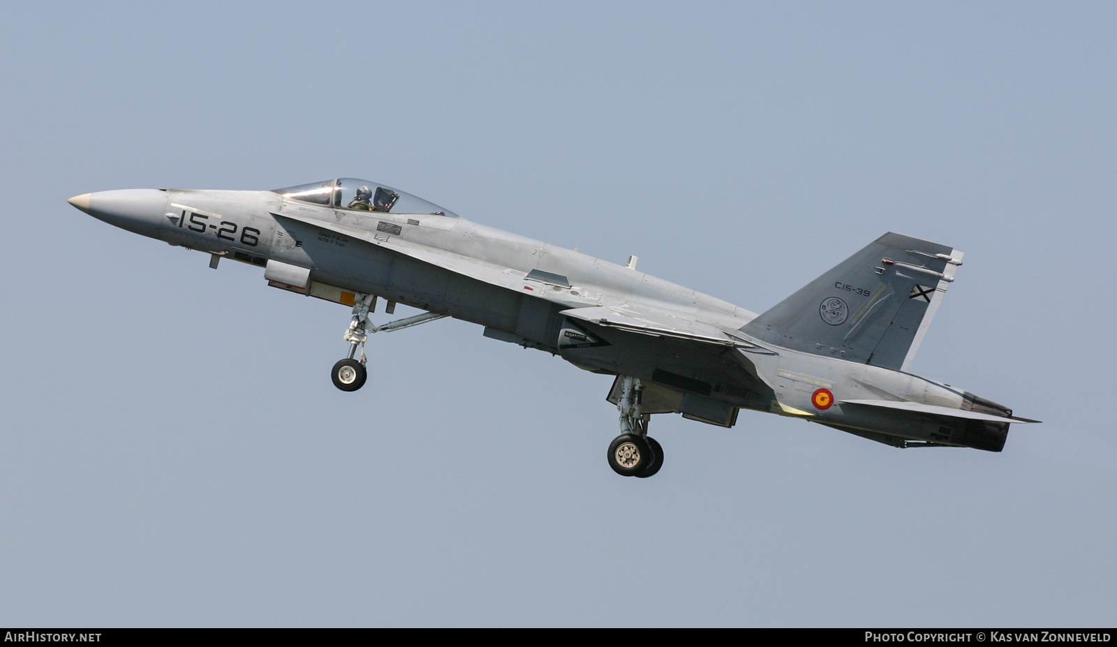 Aircraft Photo of C15-39 | McDonnell Douglas EF-18A+ Hornet | Spain - Air Force | AirHistory.net #631046