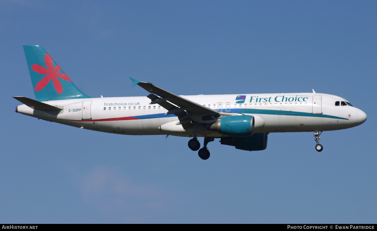 Aircraft Photo of G-OOPP | Airbus A320-214 | First Choice Airways | AirHistory.net #631048