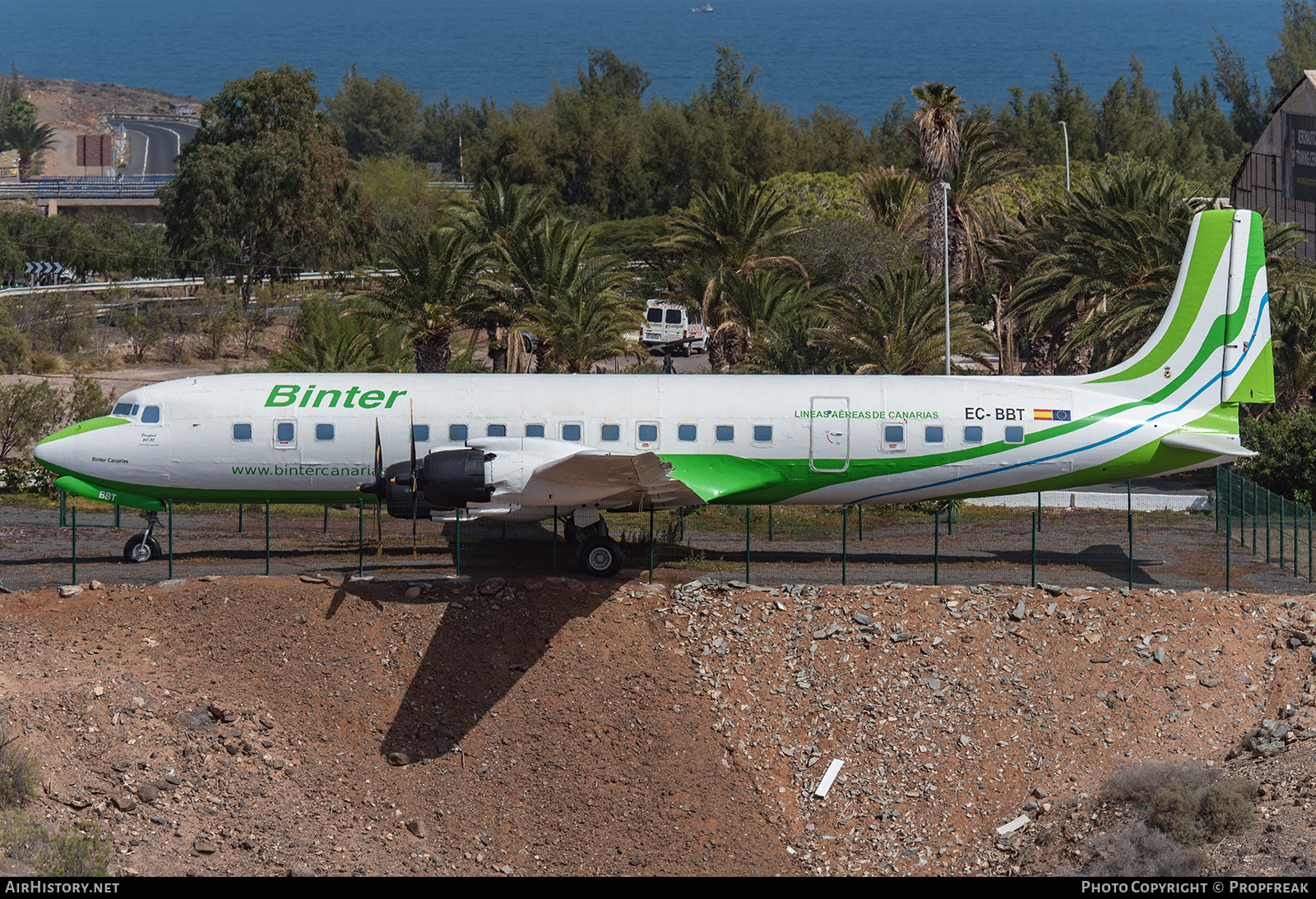 Aircraft Photo of EC-BBT | Douglas DC-7C | Binter Canarias | AirHistory.net #631069