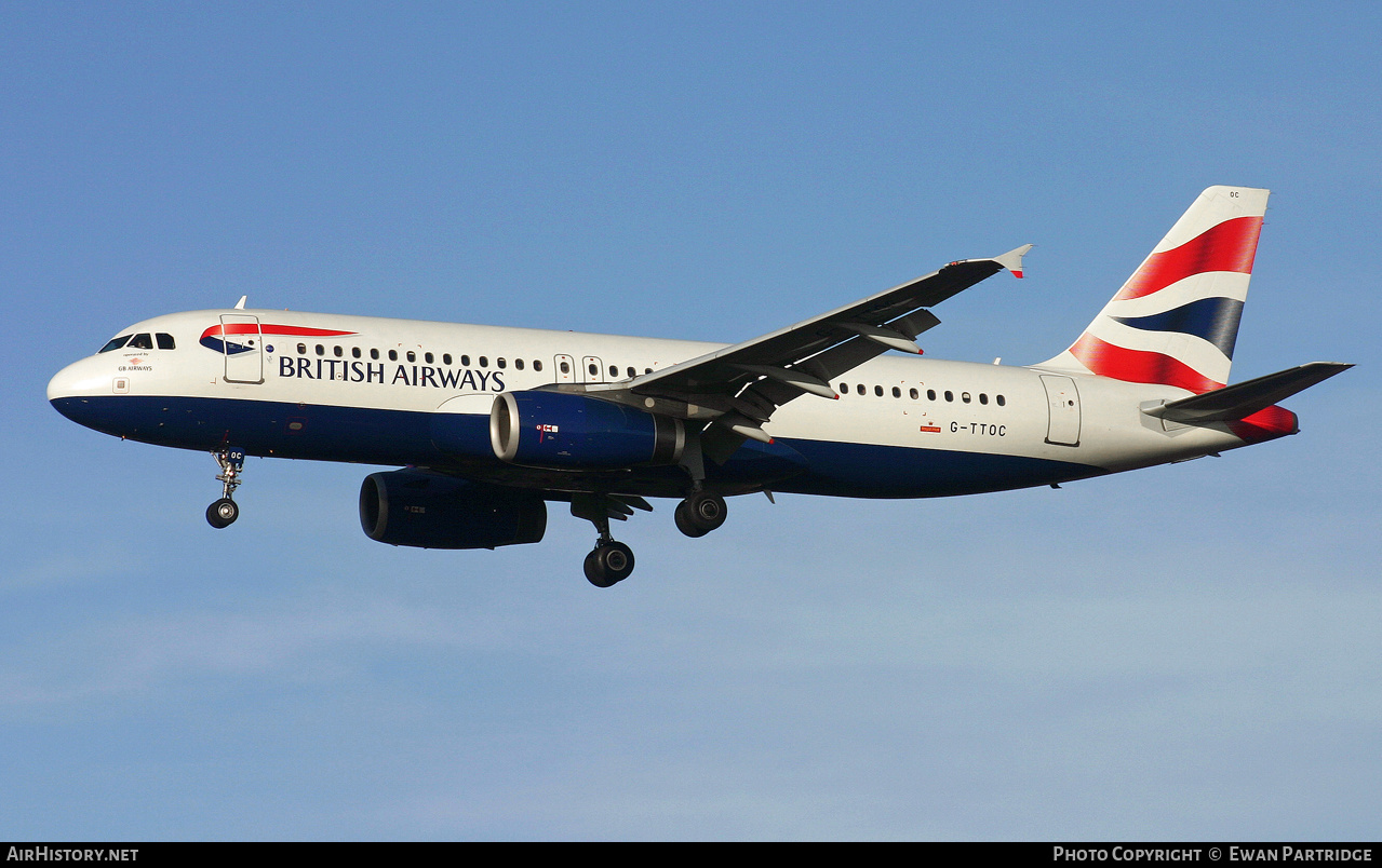 Aircraft Photo of G-TTOC | Airbus A320-232 | British Airways | AirHistory.net #631072