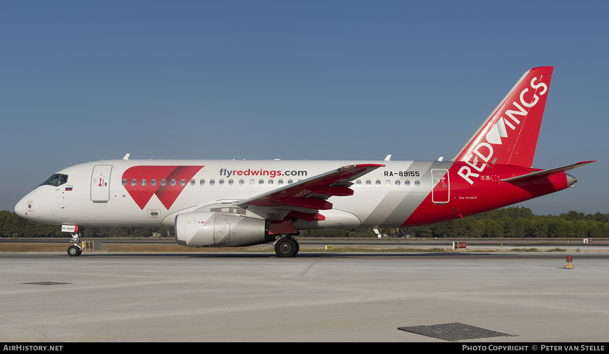 Aircraft Photo of RA-89155 | Sukhoi SSJ-100-95B Superjet 100 (RRJ-95B) | Red Wings | AirHistory.net #631091