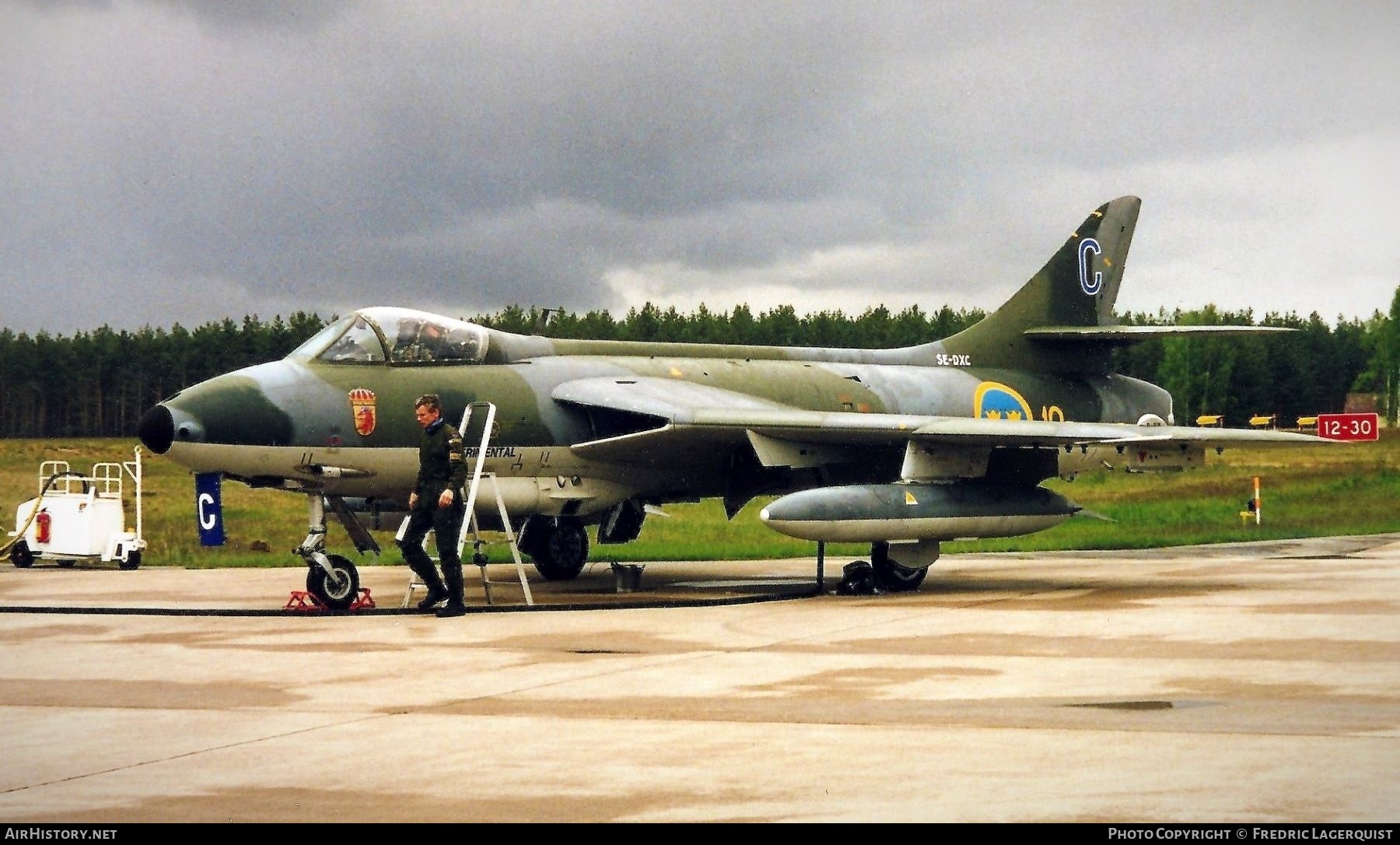 Aircraft Photo of SE-DXC | Hawker Hunter F58A | Sweden - Air Force | AirHistory.net #631149