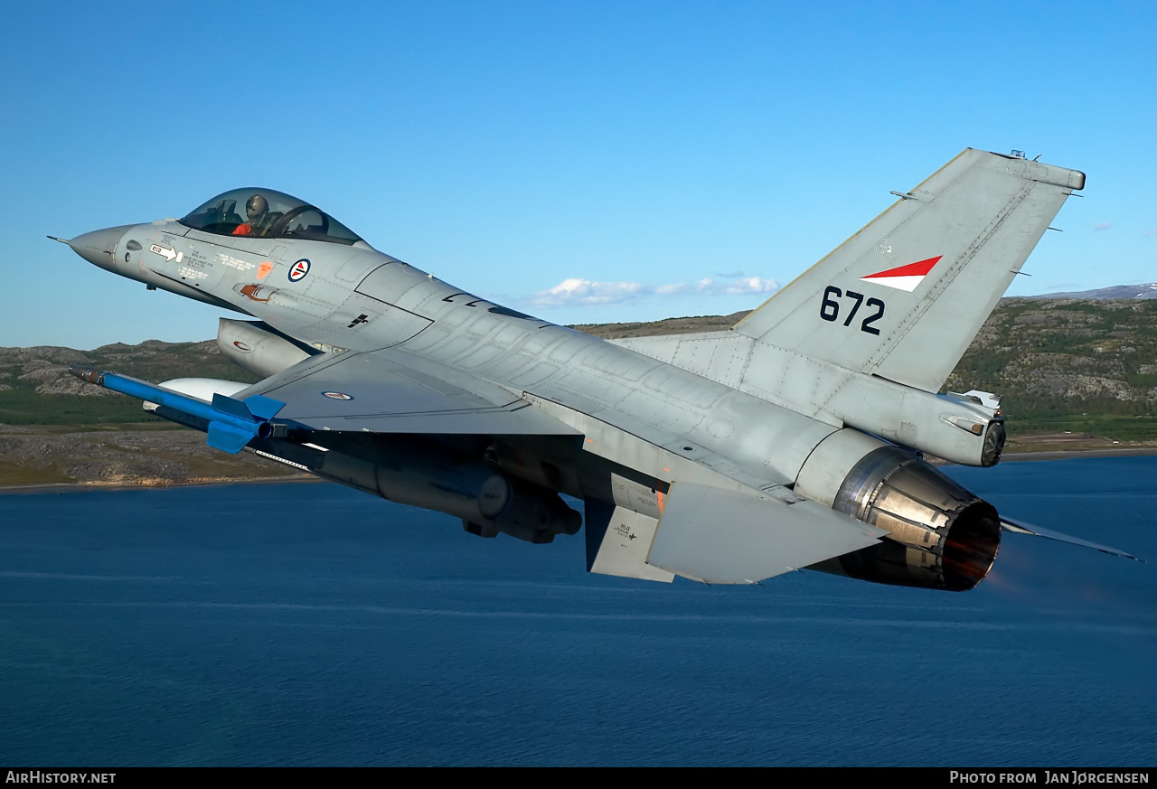 Aircraft Photo of 672 | General Dynamics F-16AM Fighting Falcon | Norway - Air Force | AirHistory.net #631153