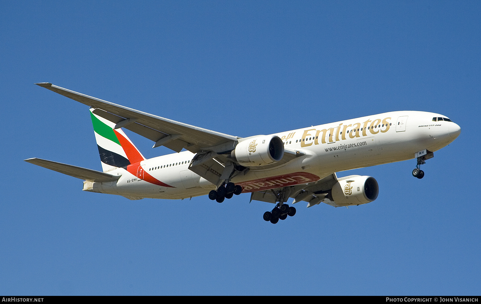 Aircraft Photo of A6-EMH | Boeing 777-21H/ER | Emirates | AirHistory.net #631186